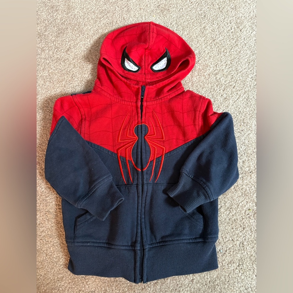 Spiderman Red and Blue Kids Hoodie